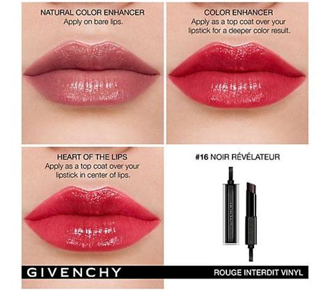 givenchy universal black lipstick|givenchy rouge interdit temptation lipstick.